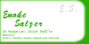 emoke salzer business card